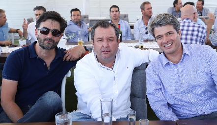  Mario Macías, Humberto Abaroa y Javier Zermeño.