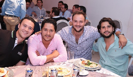  Alfonso César, Carlos Enríquez, Marco César y Rodrigo Mercado.