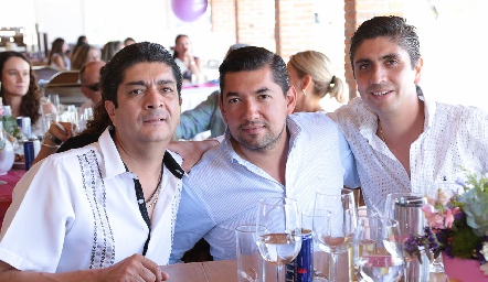  Juan Manuel González, Roberto Pedroza y Edgardo González.
