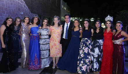 Majo Villalobos, Faride Pérez, Bety Allende, Rebe Treviño, Sofi Rentería, Mina Fernández, Luciano Durán, Vivi Martínez, Ary Vázquez, Pau Suárez, Pau Regil y Lety del Valle.