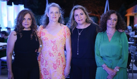 Angie de Foyo, Mina de Durán, Arisbé de Flores y Teté de González.