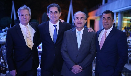 Diego Foyo, Luciano Durán, Felipe González y Manuel Flores.