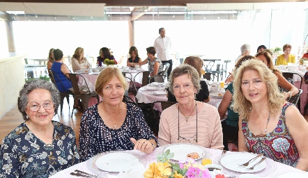  Patricia Loris, Hida Robledo, Susana Saldaña y Elsa Castro.