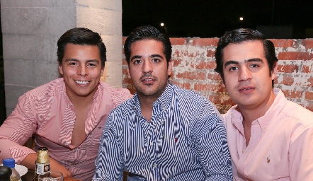 Lisandro Bravo, José Antonio Alonso y Rodolfo Ortega.