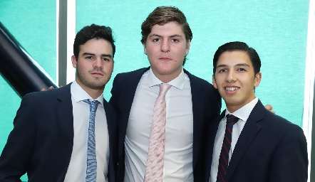  Jerónimo Gómez, Diego Bárcena y Emilio Rodríguez.
