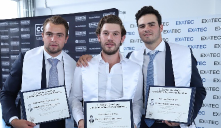  Memo Pizzuto, Oscar Mendizábal y Jerónimo Gómez.