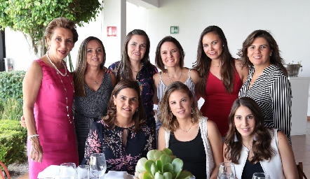 Licha Abella, Marcela Alcalde, Gaby Chávez, Marifer Ramírez, Olga Chávez, Montserrat Abella, Gabriela Díaz Infante, Monze Martell y Cecy Castelo.