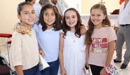  Inés, Pau, Valentina e Isa.