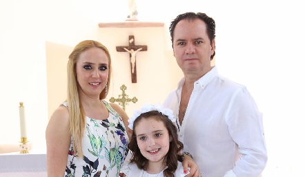 Melissa Fernández, Valentina Ciuffardi y Emilio Ciuffardi.