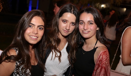  Sofía Huerta, María Ruan y Euge Torres.
