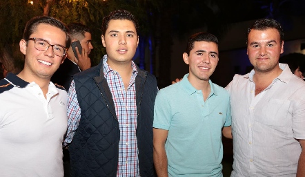  Alejandro Herrera, Armando Puente, Xavier Hernández y Vicente González.