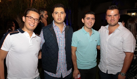 Alejandro Herrera, Armando Puente, Xavier Hernández y Vicente González.