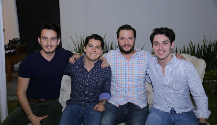  Enrique Díaz Infante, Arturo Hernández, Rodrigo Planas y Álvaro Leñero.