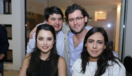  Rolando Domínguez, Abraham Salgado, Gaby Díaz Infante y María Berrueta.