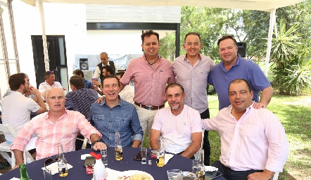 Tomás Alcalde, Federico Alcalde, Héctor Gutiérrez, Javier Alcalde, Octavio Aguillón, Héctor Mendizábal y Óscar González.