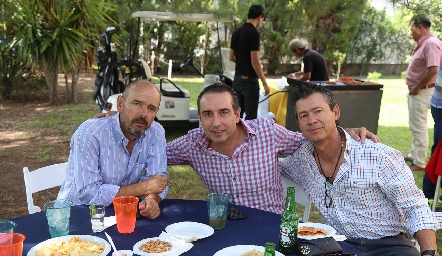  Ricardo Meade, Alejandro Elizondo y Toño Mendizábal.