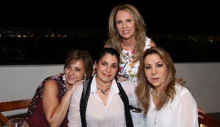  Lupita Pereda, Ana Mary Lorca, Rigeb Salazar y Claudia Hermosillo.
