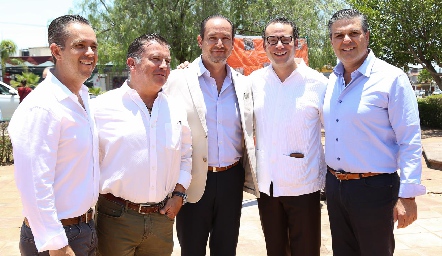  Eduardo Suárez, Rodrigo Gómez, Manuel Toledo, Xavier Nava y Salomón Dip.