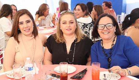  Beatriz Canseco, Güera Gutiérrez y Gaby Espinosa.