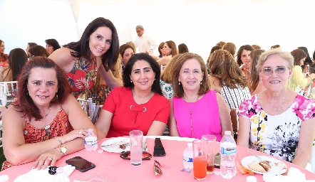  Maribel Rangel, Sandra Correa, Gema de la Vega, Mónica Dorador y Eli Torres.
