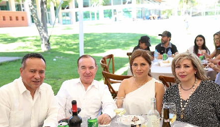 Gustavo Rodríguez, Abelardo Uría, Koki Medina y Alma Aradillas.