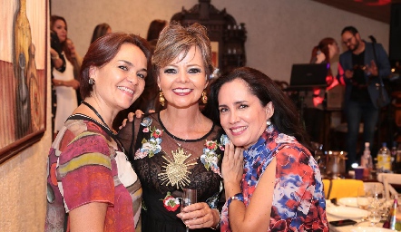 Sofía Rangel, Luz Estela Gómez y Alma Rosa Méndez.