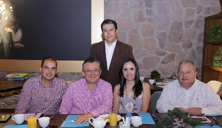  Humberto Osorio, Jesús Martínez, Francisco Naif, Tere Araujo y Francisco Rivera.