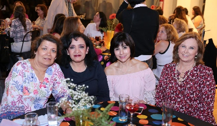  Alejandra López, Katia Hernández, Tere Guerrero e Isabel Narváez.