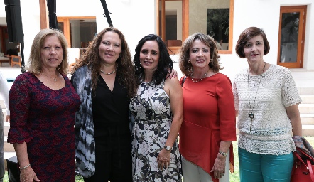  Beatriz Díaz Infante, Laura Vargas, Alma Rosa Méndez, Marilú González y Mary Carmen Bárcena.