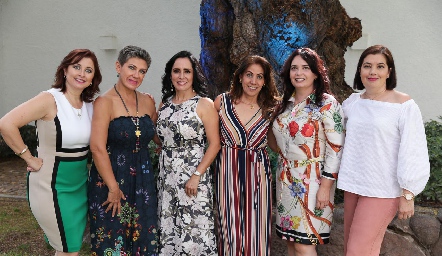  Laura Rojas, Margarita Padilla, Alma Rosa Méndez, Selene Lara, Isela Delgadillo y Rosy Romero.