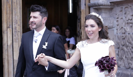  Miguel Galarza y Pamela Herrera ya son esposos.