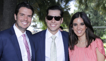 José Maurer, Fabián Herrera y Camila.