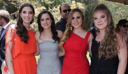  Valeria Alcalde, Susana Schekaibán, Camila Fernández y Sofía de la Parra.