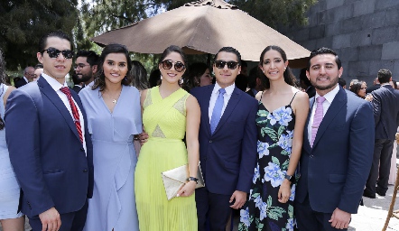  Carlos, Bárbara, Martha, José Luis, Marisa y Javier.