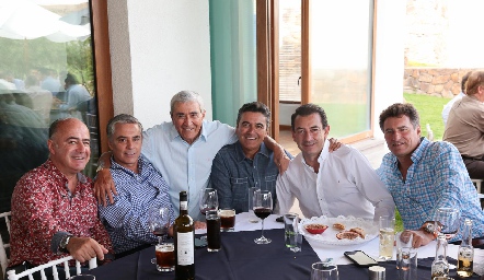  Rafael Olmos, Gerardo Serrano, Giva y Gilbeto Galván, Polo Córdova y Jorge Gómez.