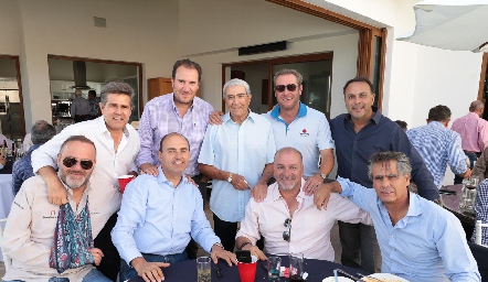  Galo Galván, Luis Nava, Giva Galván, Juan Benavente, Jaime Delsol, Gunnar Mebius, Calolo Pérez, Juan Gárate y Eduardo del Villar.