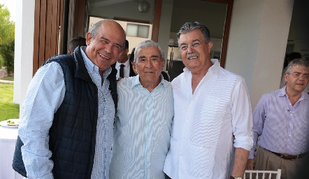  Pedro Leal, Giva Galván y Joaquín González.