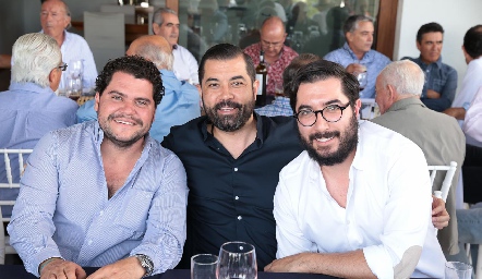 Hugo Vidales, Joaquín González y Pablo González.
