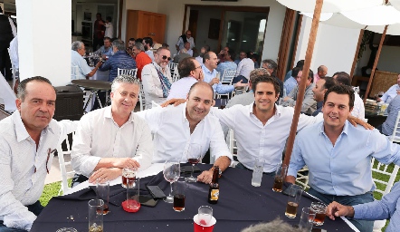  Leo Martínez, Jorge Gómez, Eduardo Nieto, Roberto Bretón y Javier Abella.