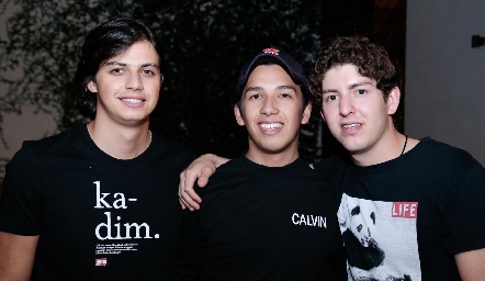  Pato Rodríguez, Emilio Rodríguez y Dago Castillo.