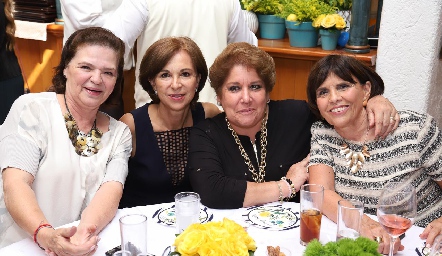  Pilar Labastida, Asunción Rosillo, Edith Lambert y Amaya Zugarramurdi.