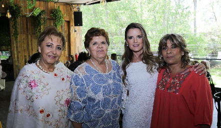  Kena Díaz de León, Pily Celis, Paola Celis y Gaby Enríquez.