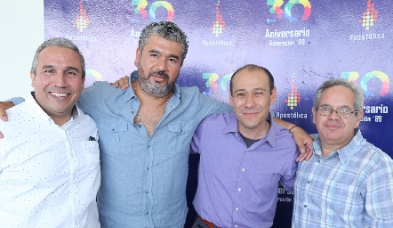  Adolfo Rubio, Alejandro González, Raúl Morales y Manuel Mancilla.