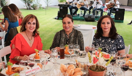  Yolanda Payán, Pily Leos y Olga Lorena Castro.