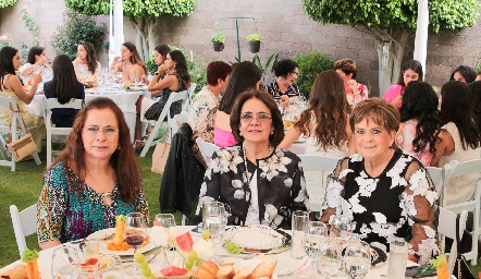 Dora Irma Guzmán, Juana María Pichar y Yolanda Espinosa de Payán.