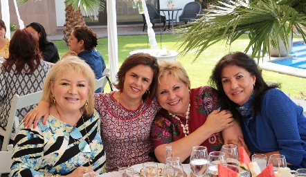 Nelly Rodríguez, Norma Medellín, Lucy Lastras y Tere Ramírez.