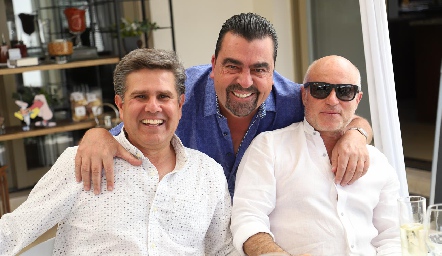  Galo Galván, Javier Gómez y Tomás Alcalde.