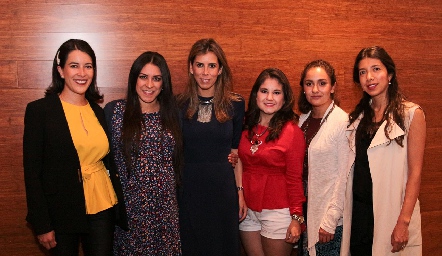  Mireya Pérez, Alejandra Rivera, Sara Guzmán, Ale Hernández, Claudia Jasso y Lety Méndez.