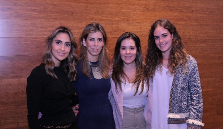 Ana Laura Barrales, Sara Guzmán, Mitzi Mier y Alejandra Salazar.