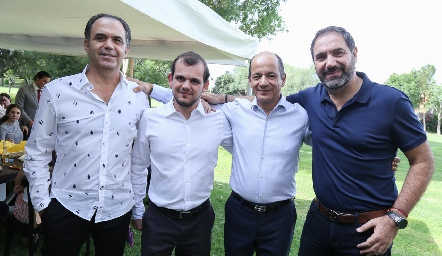 Héctor Mahbub, Elías Abud, Elías Abud Sarquis y Luis Mahbub.